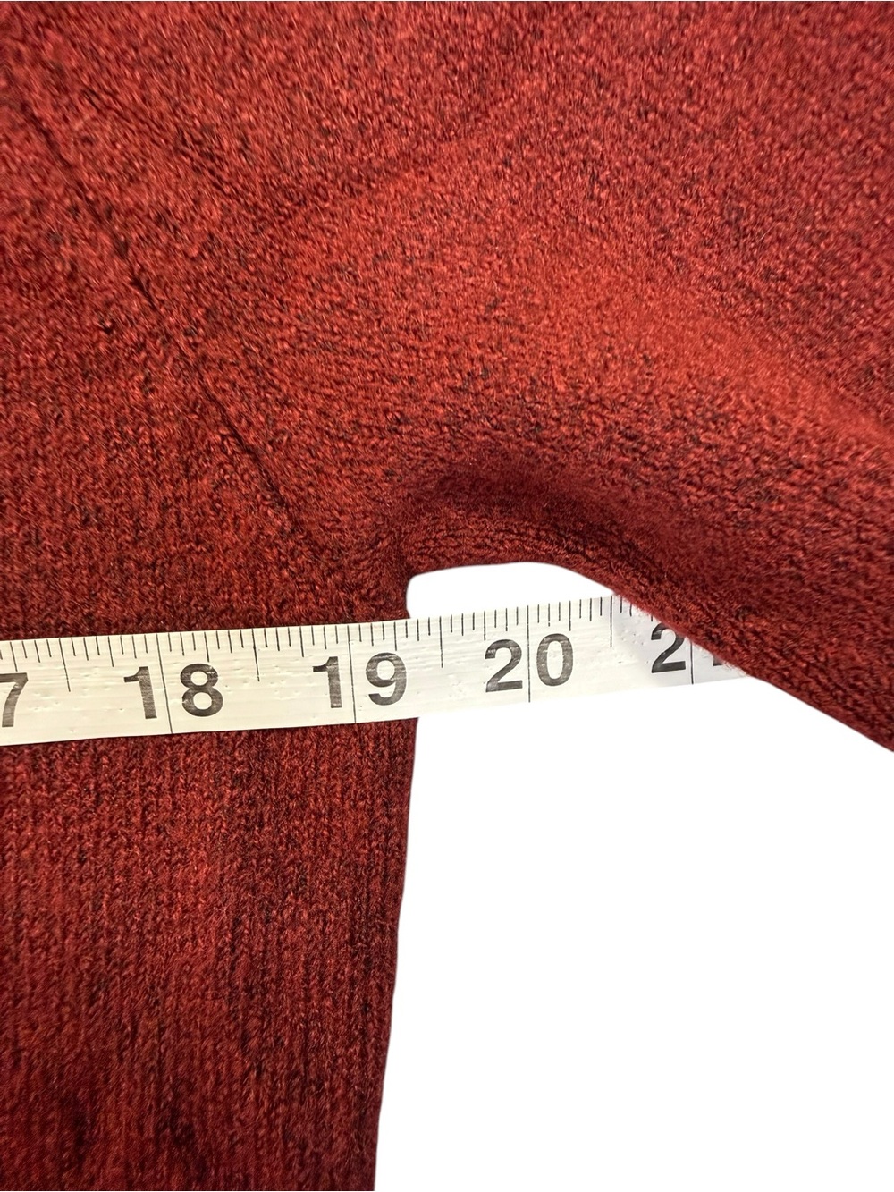 Zenana Knit Full Zip Hoodie Sweater Burgundy Marled Soft Stretch TW-2608D4 NWT L - Picture 5 of 8